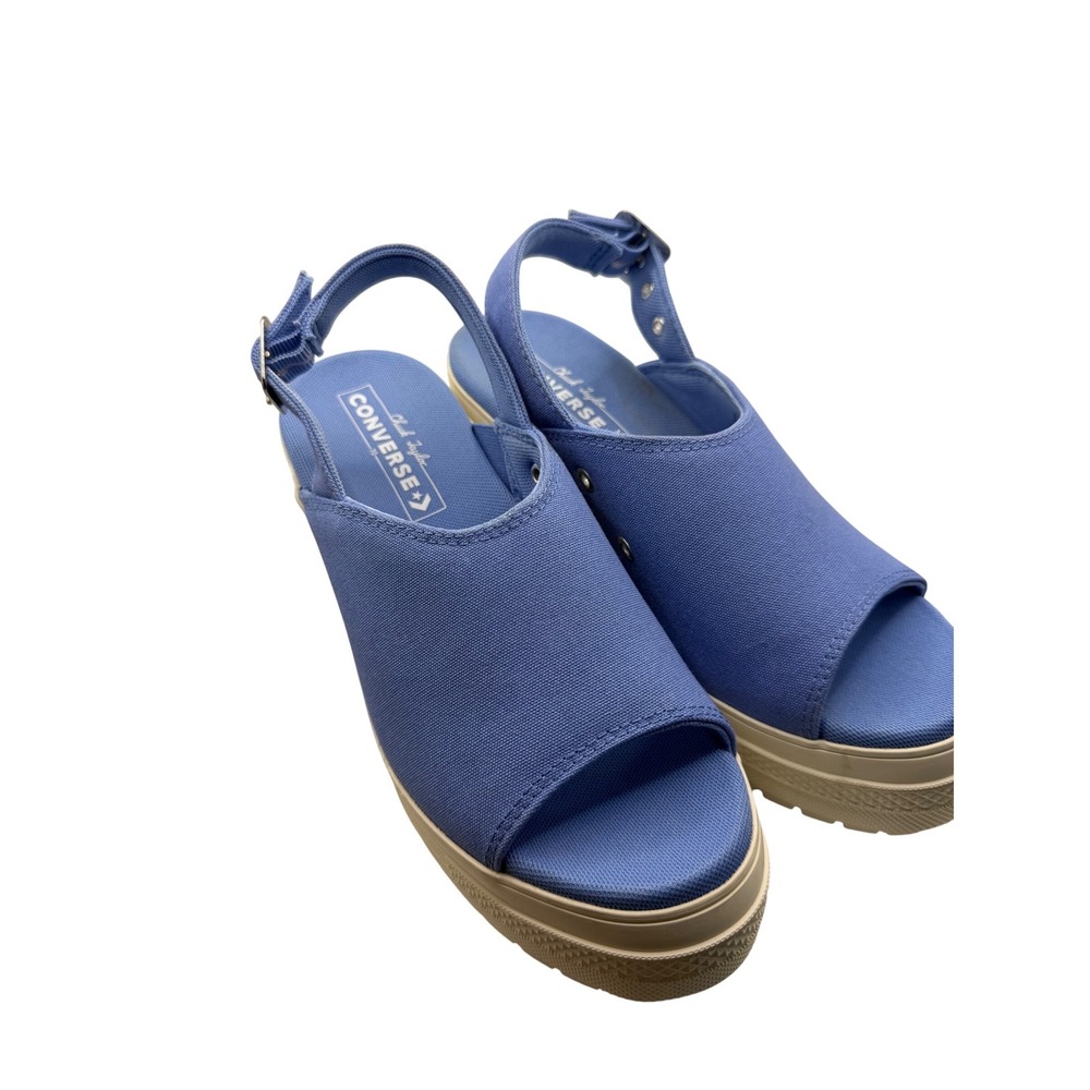 Converse Chuck Taylor All Star 70 Sky Blue Canvas Platform Sandals A13810F W 7 - Picture 2 of 8